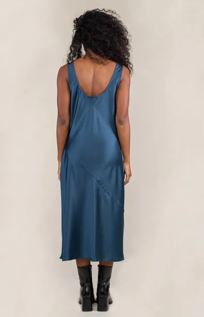 Fran Satin Bias Dress