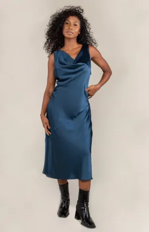 Fran Satin Bias Dress