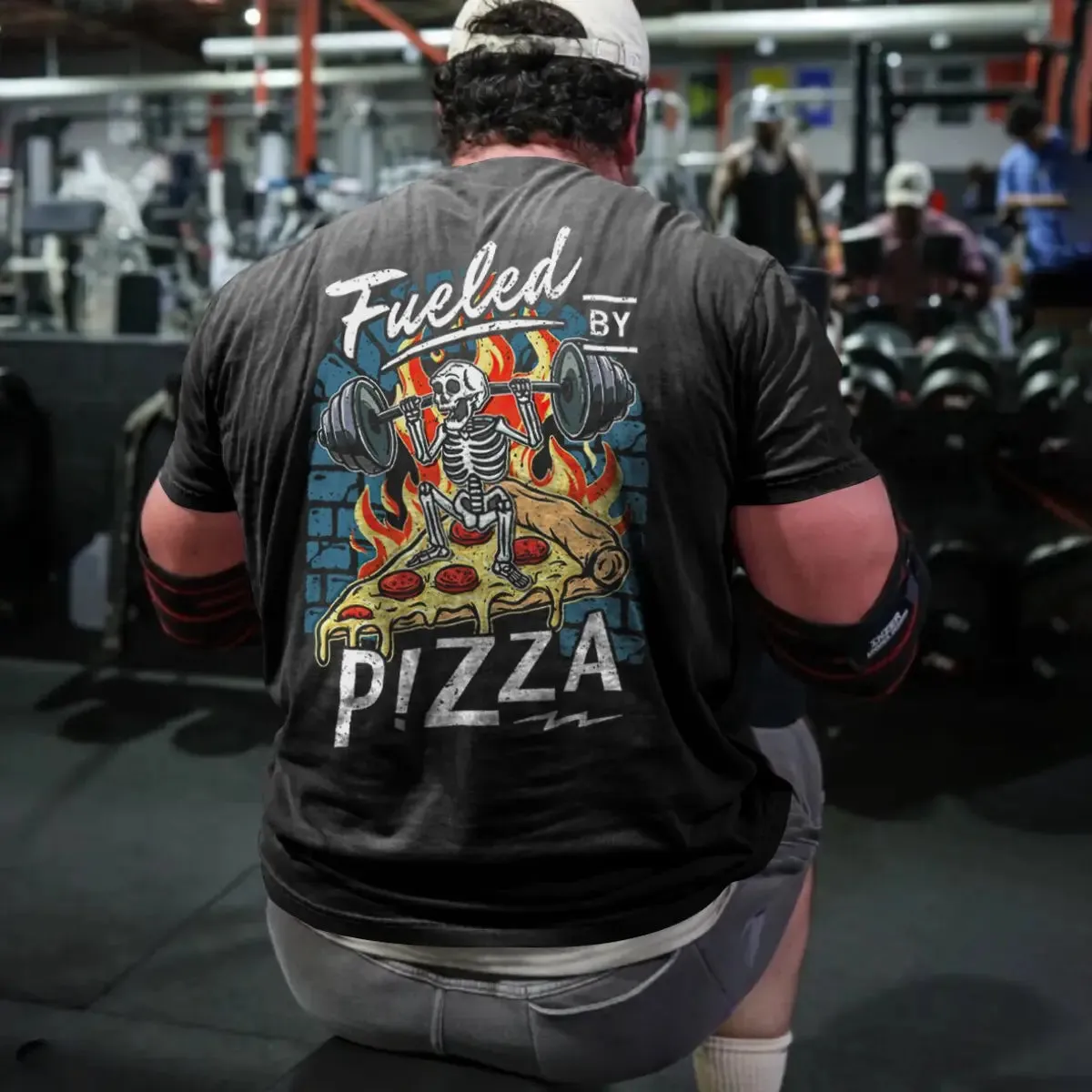Fueled By Pizza Printed Men's T-shirt