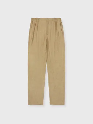 Gold Bamboo Elastic Waist Trousers