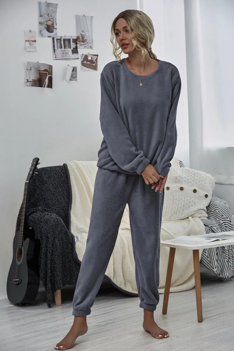 Grey Crewneck Sweatshirt & Joggers