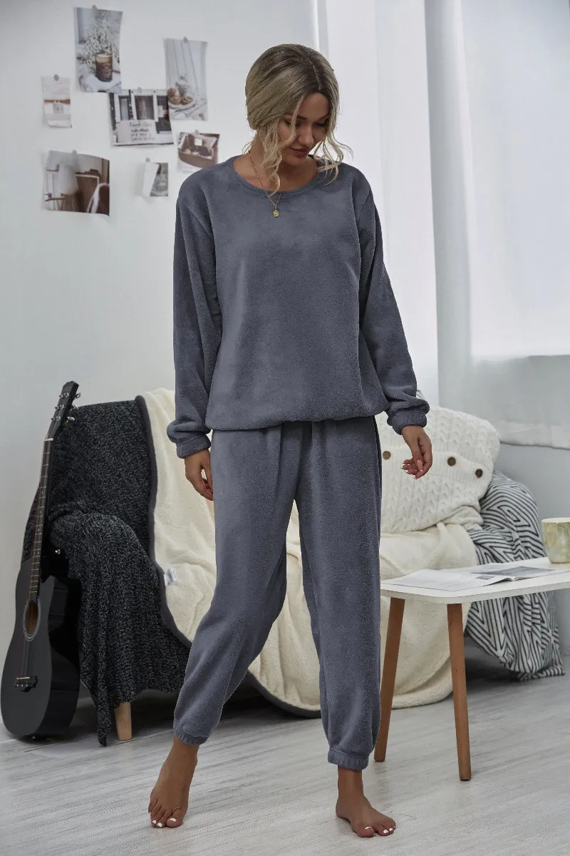 Grey Crewneck Sweatshirt & Joggers