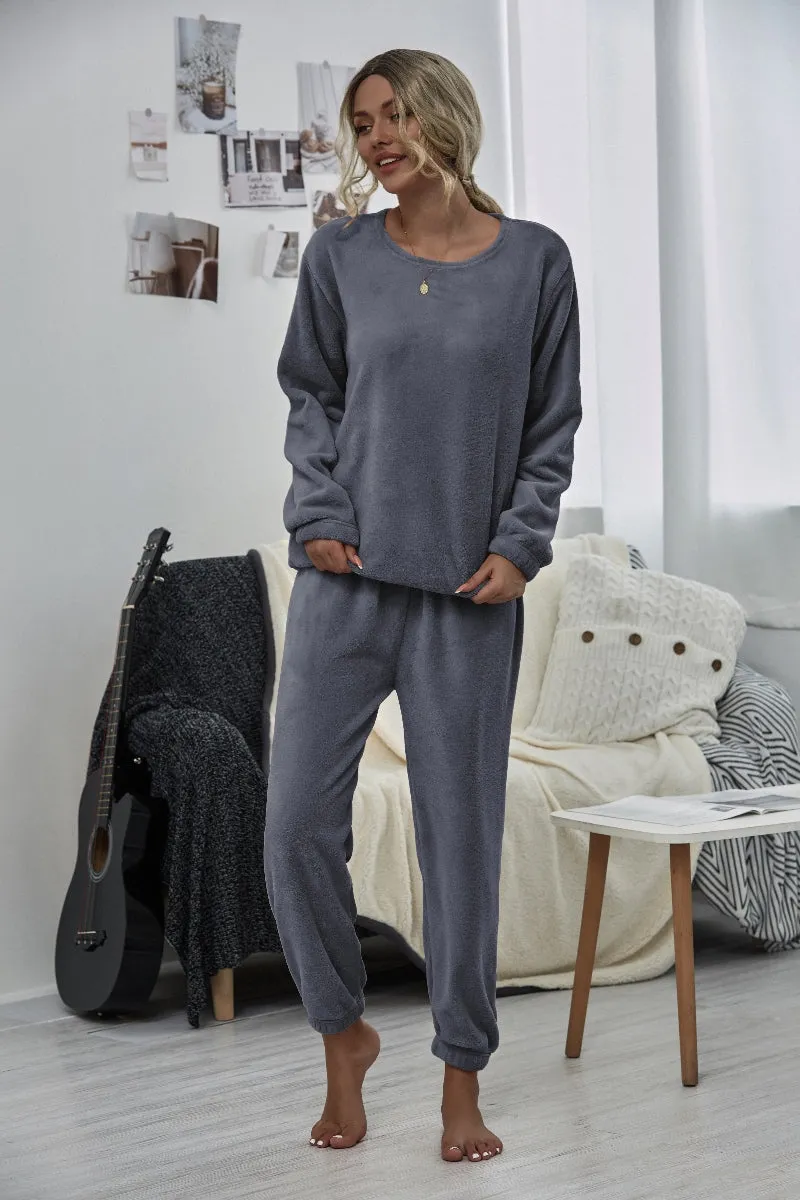 Grey Crewneck Sweatshirt & Joggers