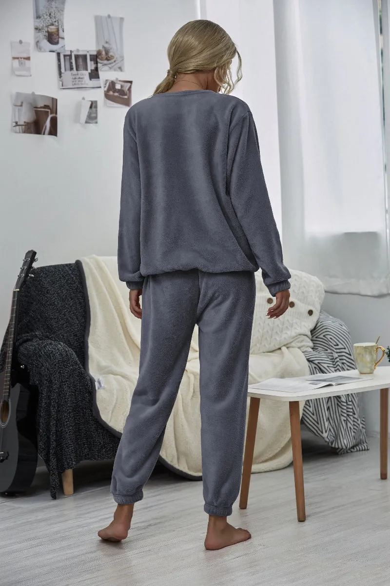 Grey Crewneck Sweatshirt & Joggers