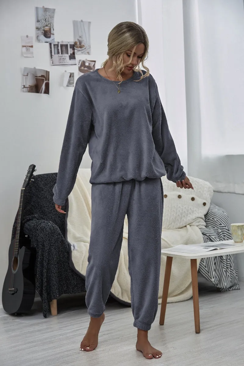 Grey Crewneck Sweatshirt & Joggers