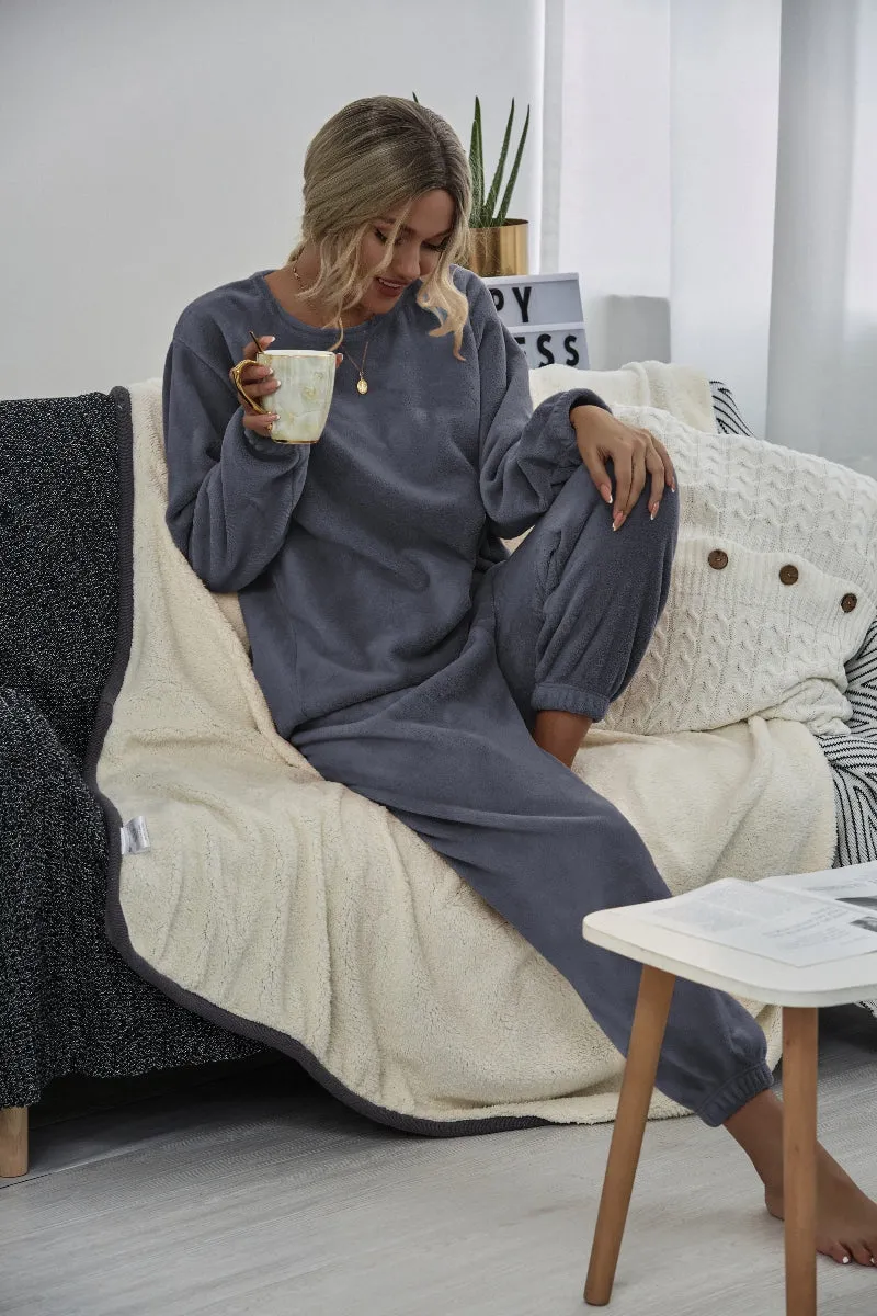 Grey Crewneck Sweatshirt & Joggers