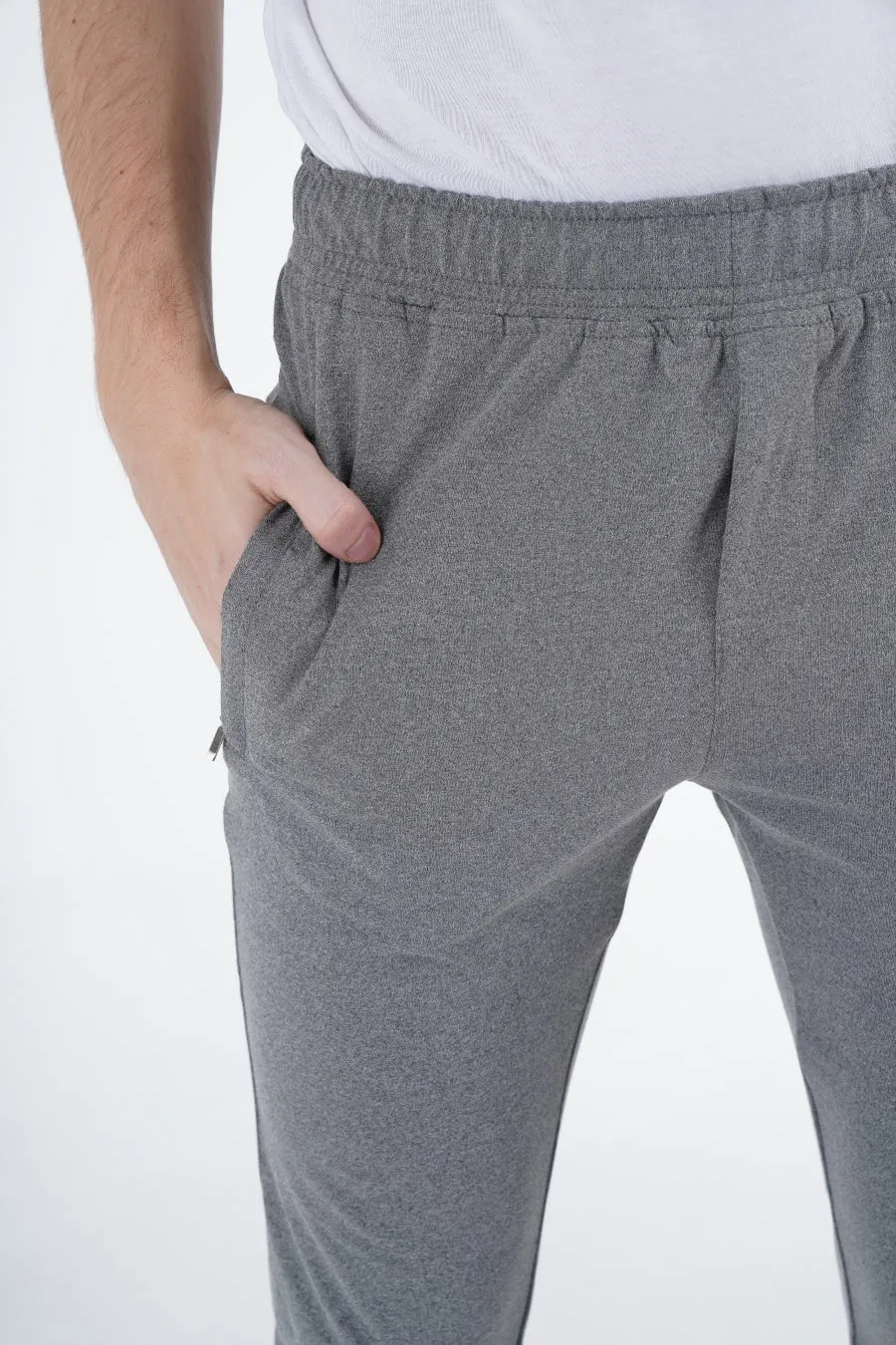 Grey Zip Trousers