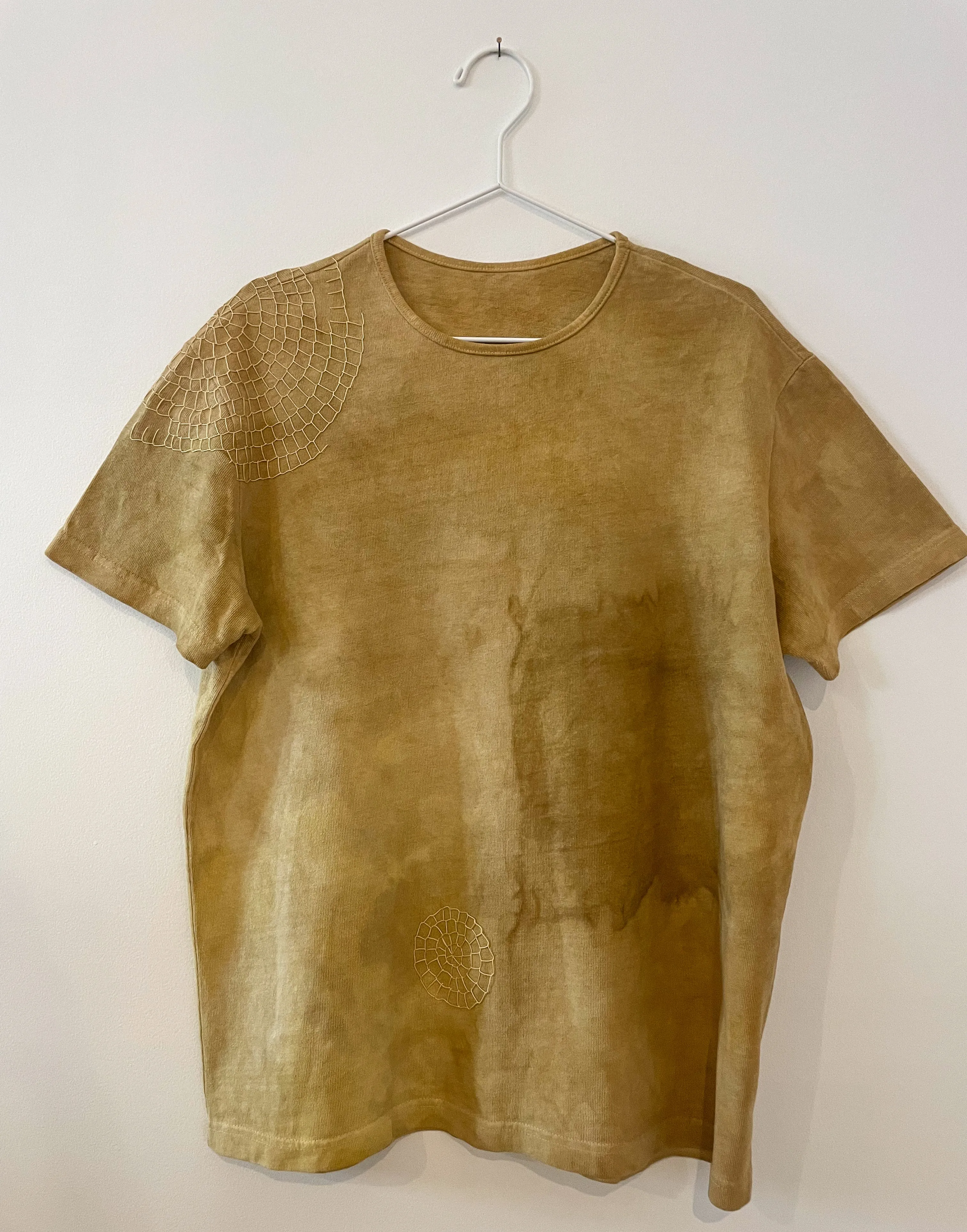 Hand-Dyed Large Cotton T-shirt - Osage Exploration