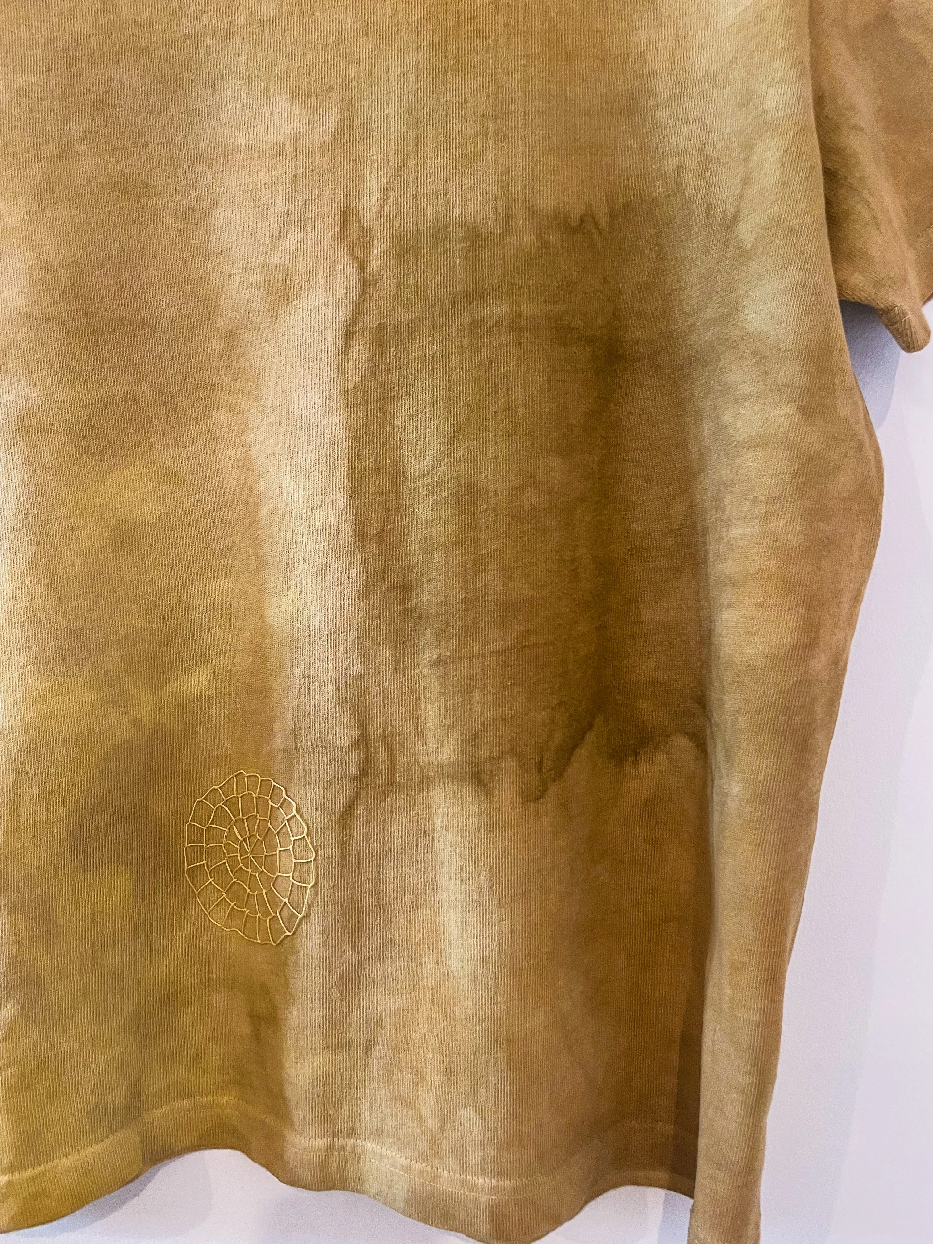 Hand-Dyed Large Cotton T-shirt - Osage Exploration