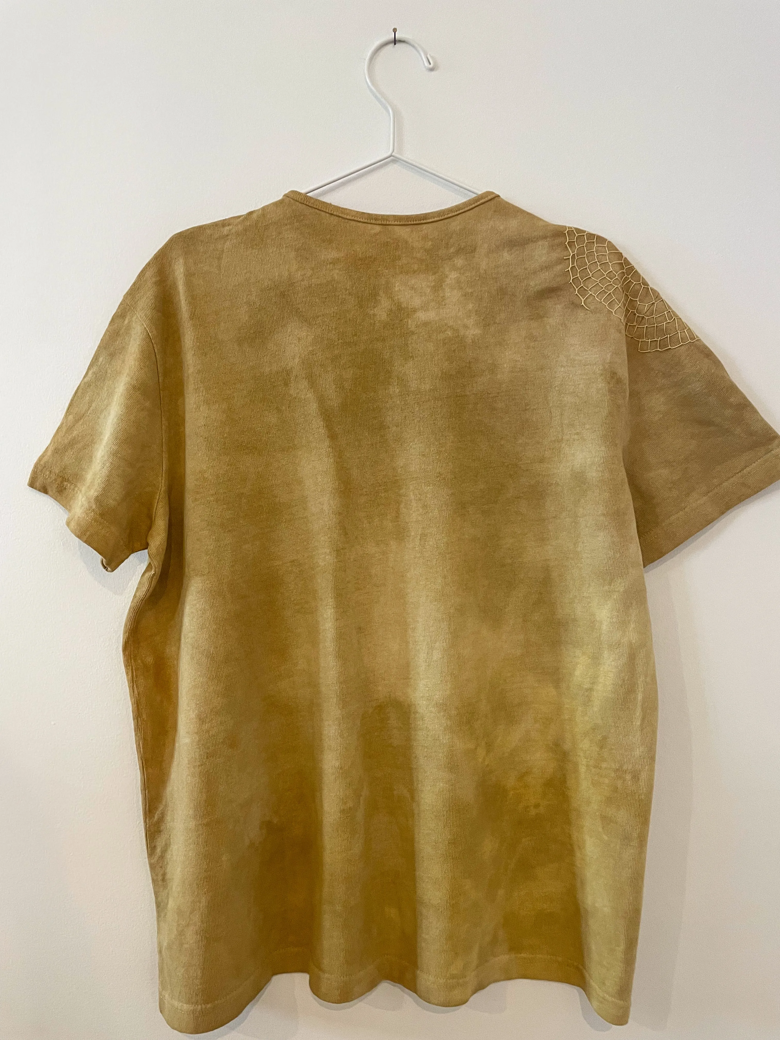 Hand-Dyed Large Cotton T-shirt - Osage Exploration