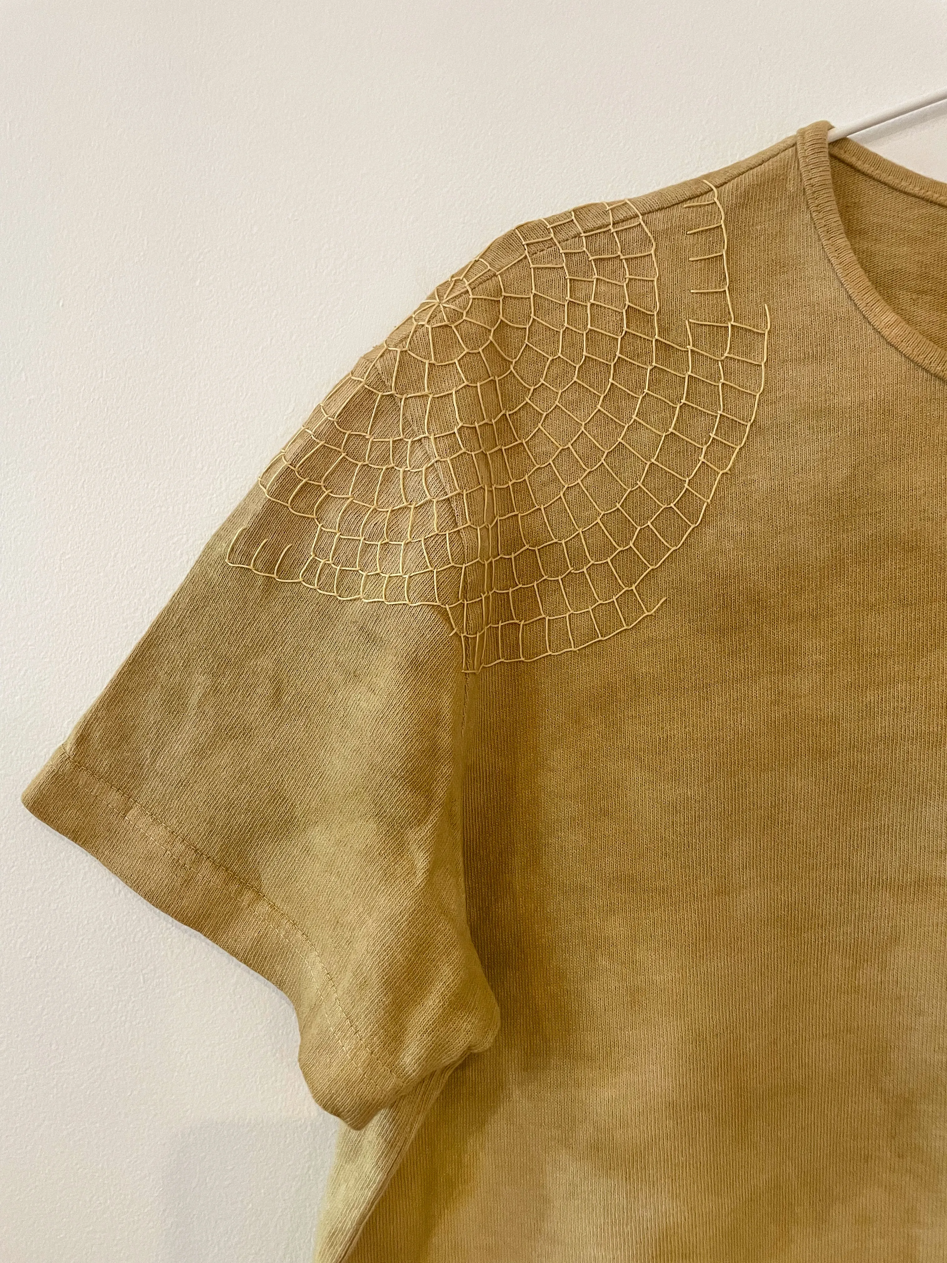 Hand-Dyed Large Cotton T-shirt - Osage Exploration