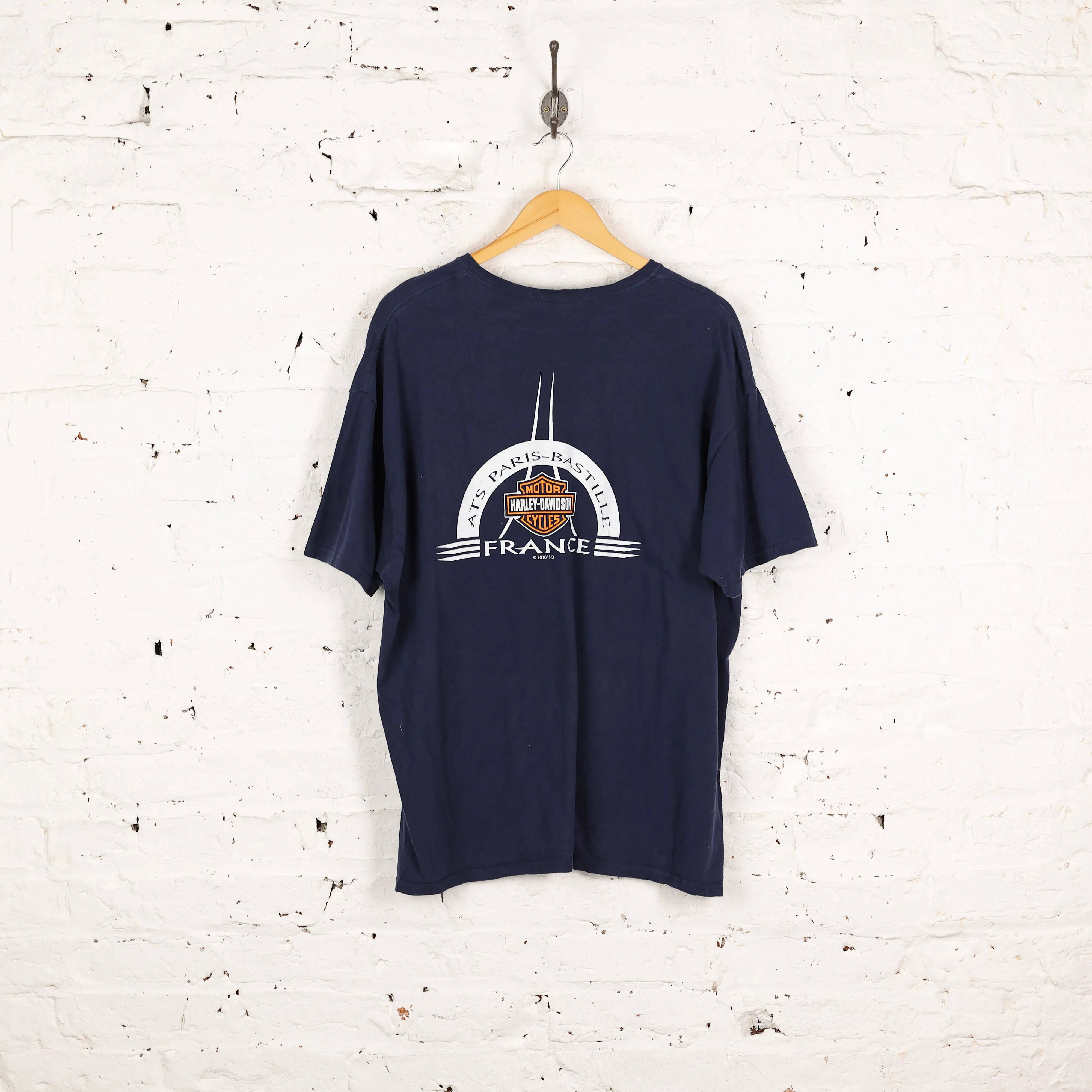 Harley Davidson Paris Dealership T Shirt - Blue - XXL