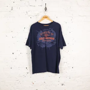 Harley Davidson Paris Dealership T Shirt - Blue - XXL