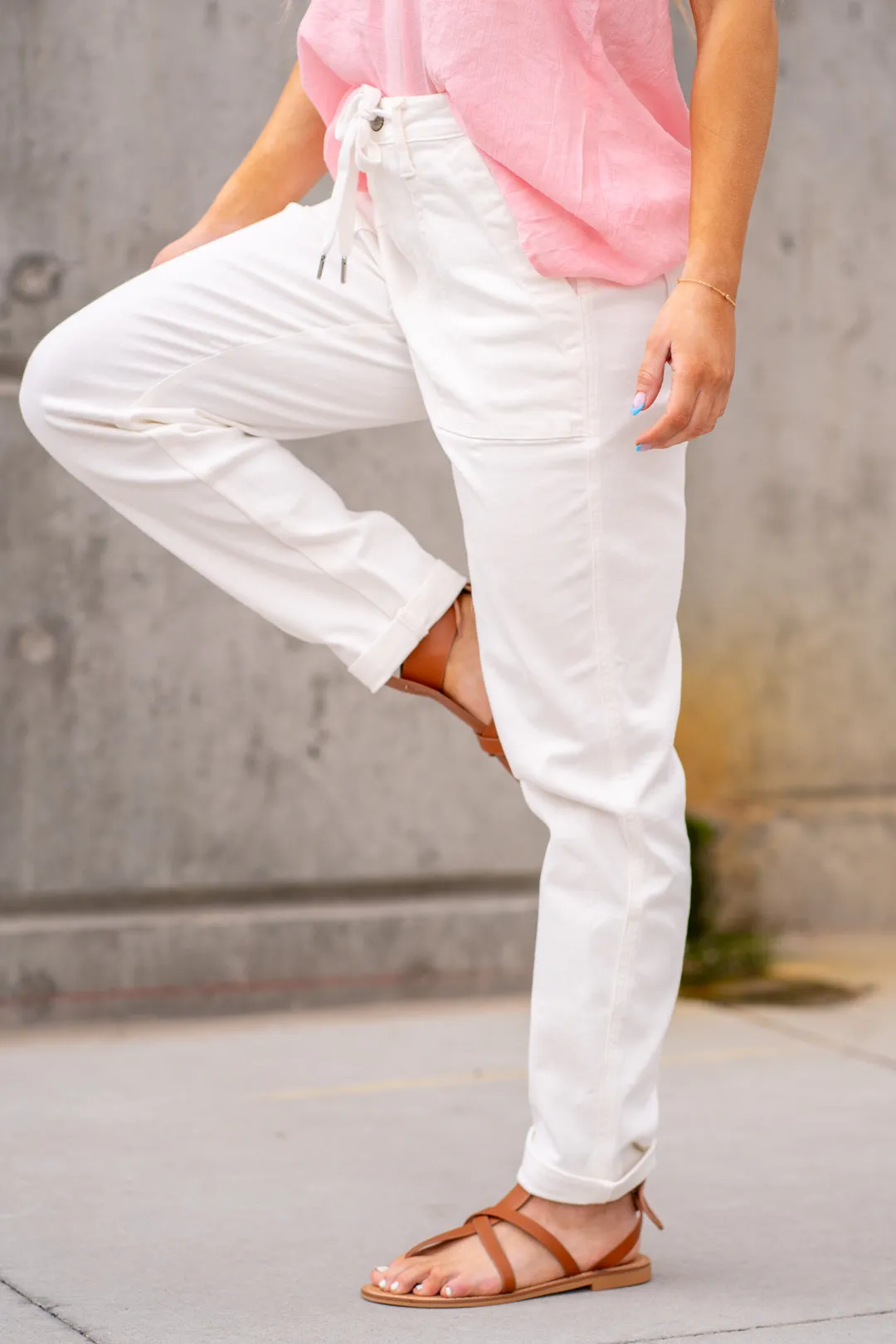 Heather High Rise Cuffed Jogger