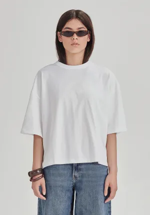 Heavy Box  Tee White