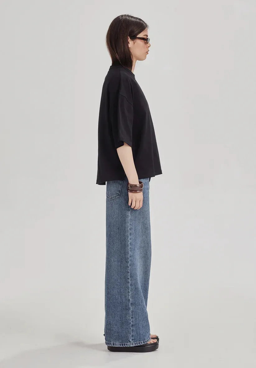 Heavy Boxy Tee Black
