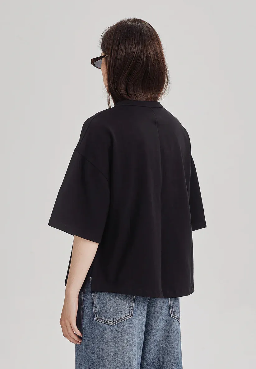 Heavy Boxy Tee Black