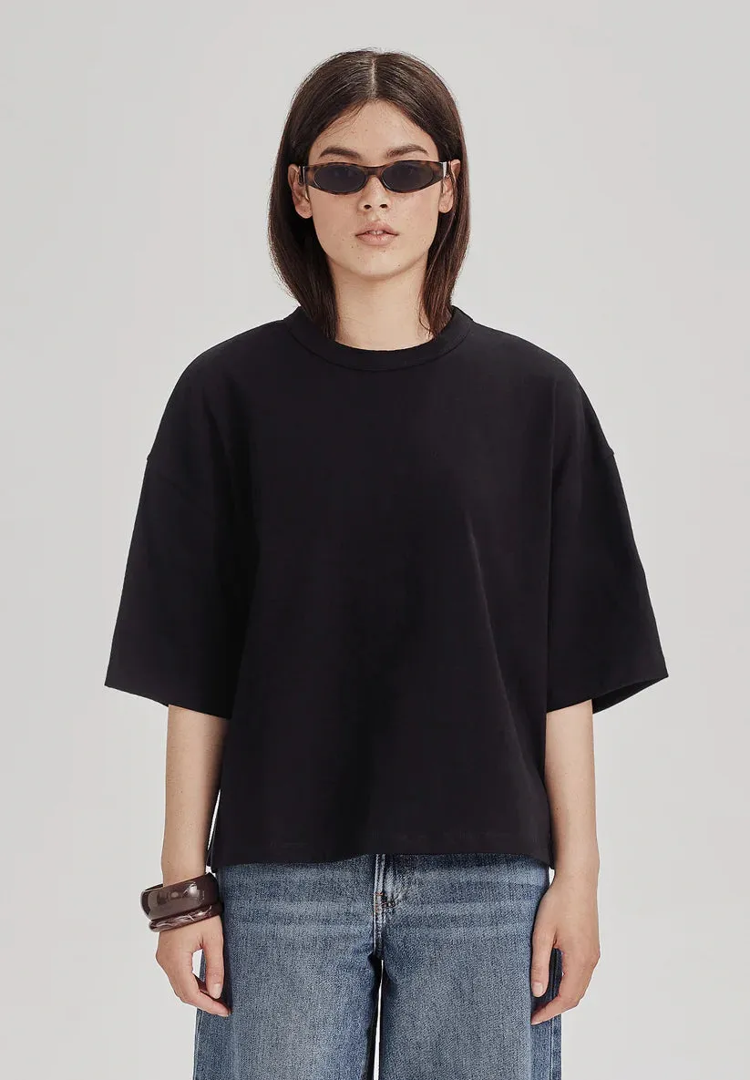 Heavy Boxy Tee Black