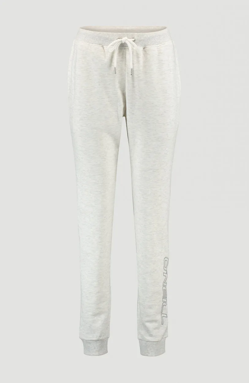 High Waist Jogginghose | White Melee