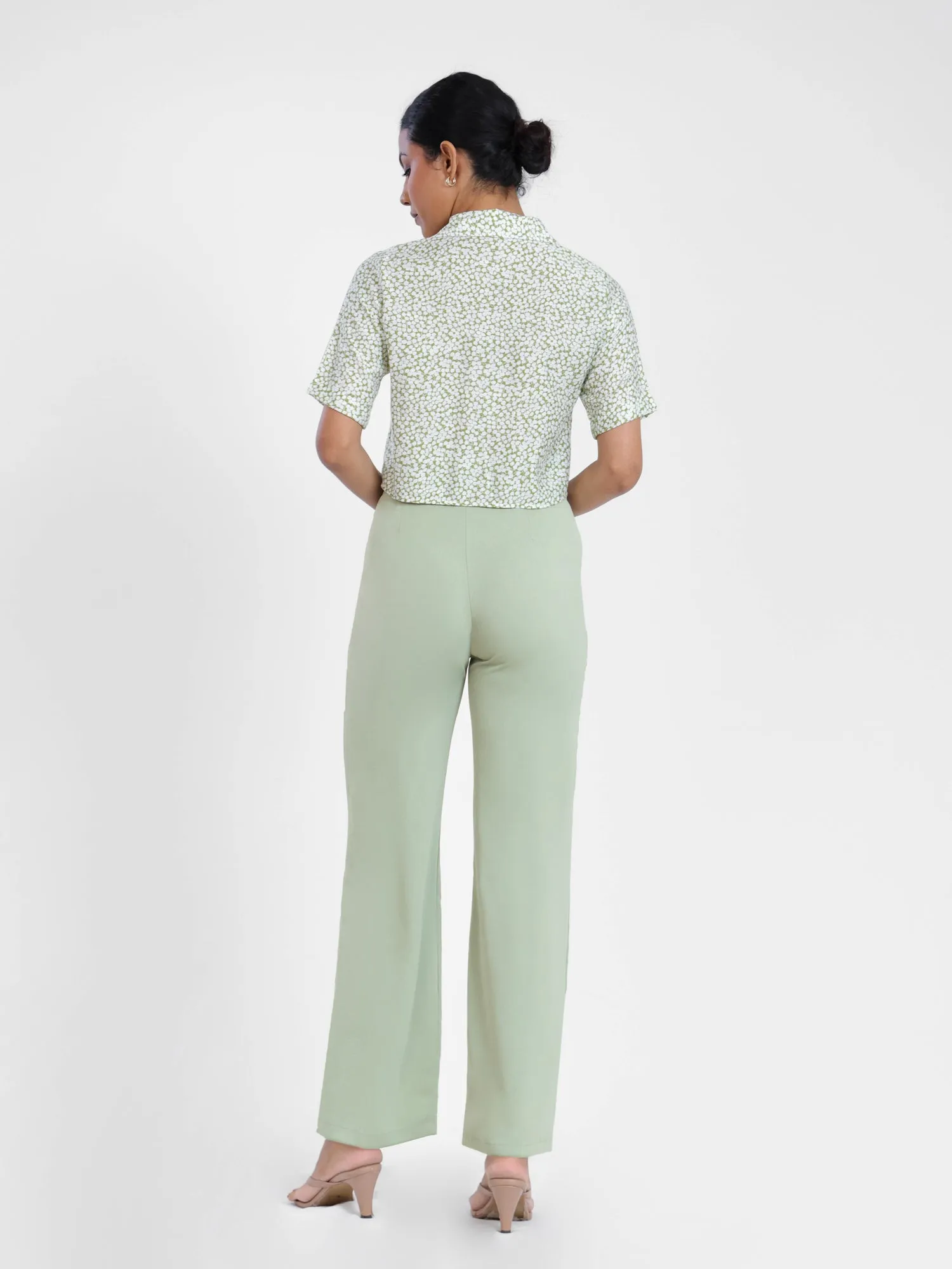 High Waist Straight Leg Pant