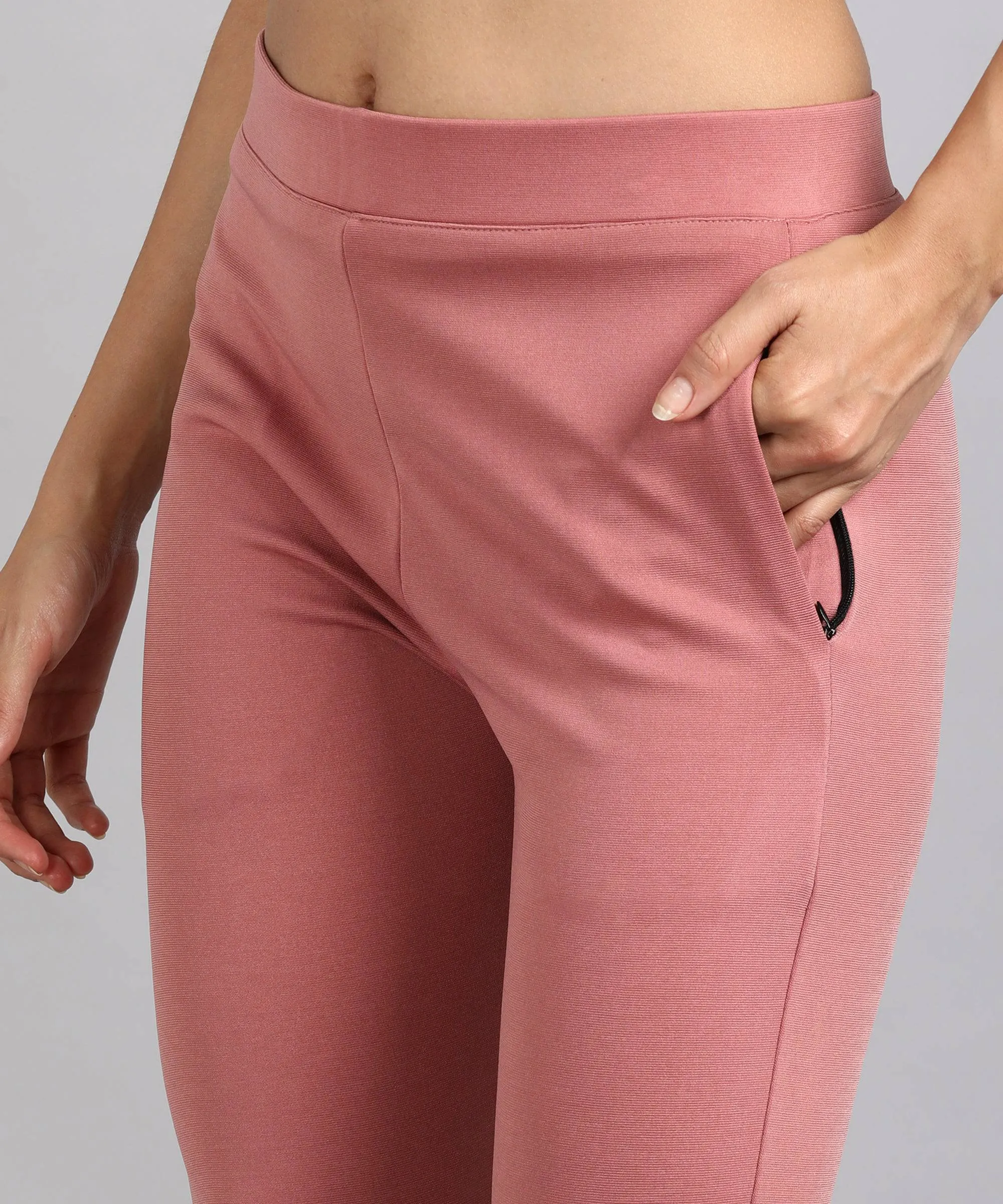 High-Waist Tapered Cigarette Trousers