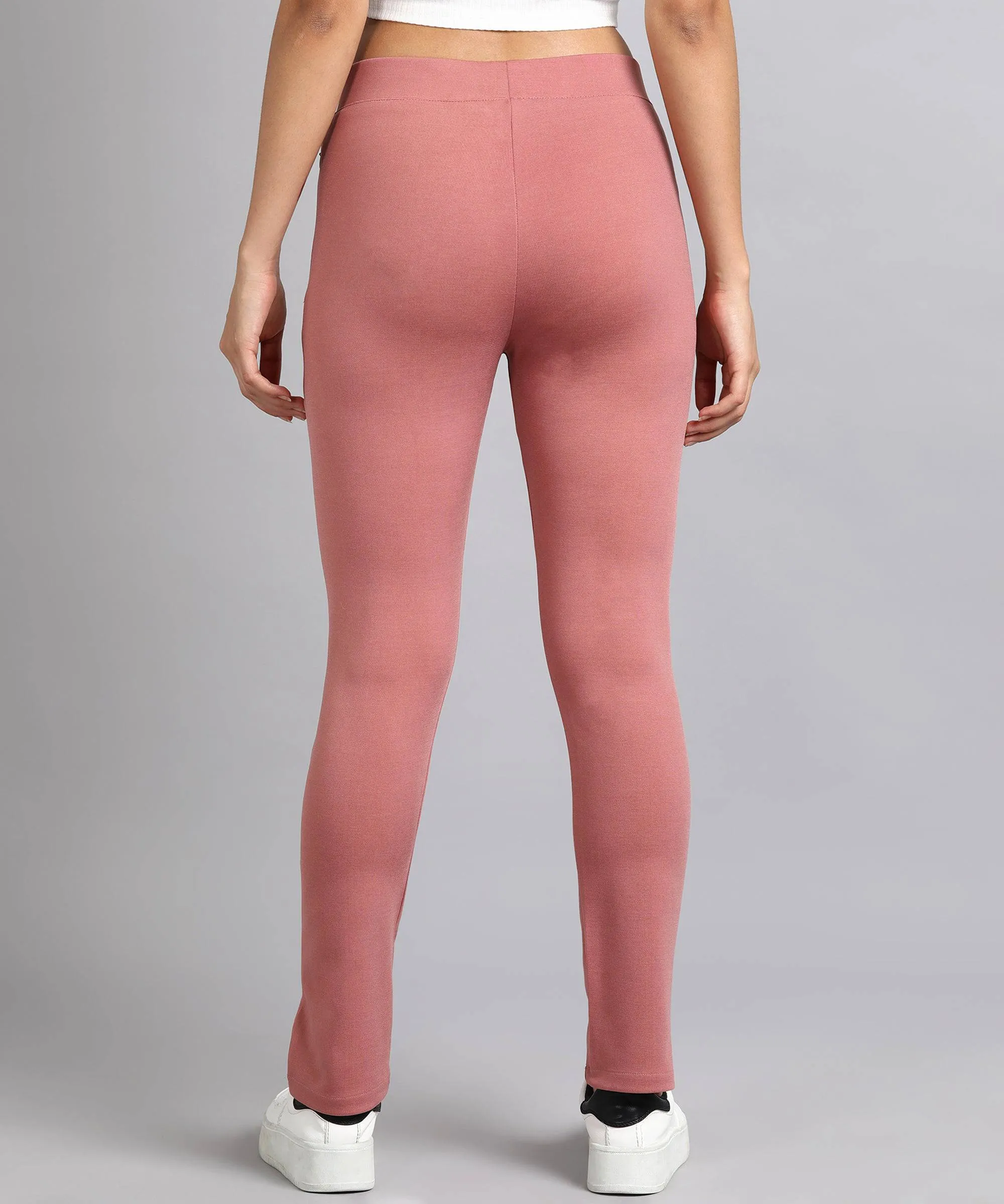 High-Waist Tapered Cigarette Trousers