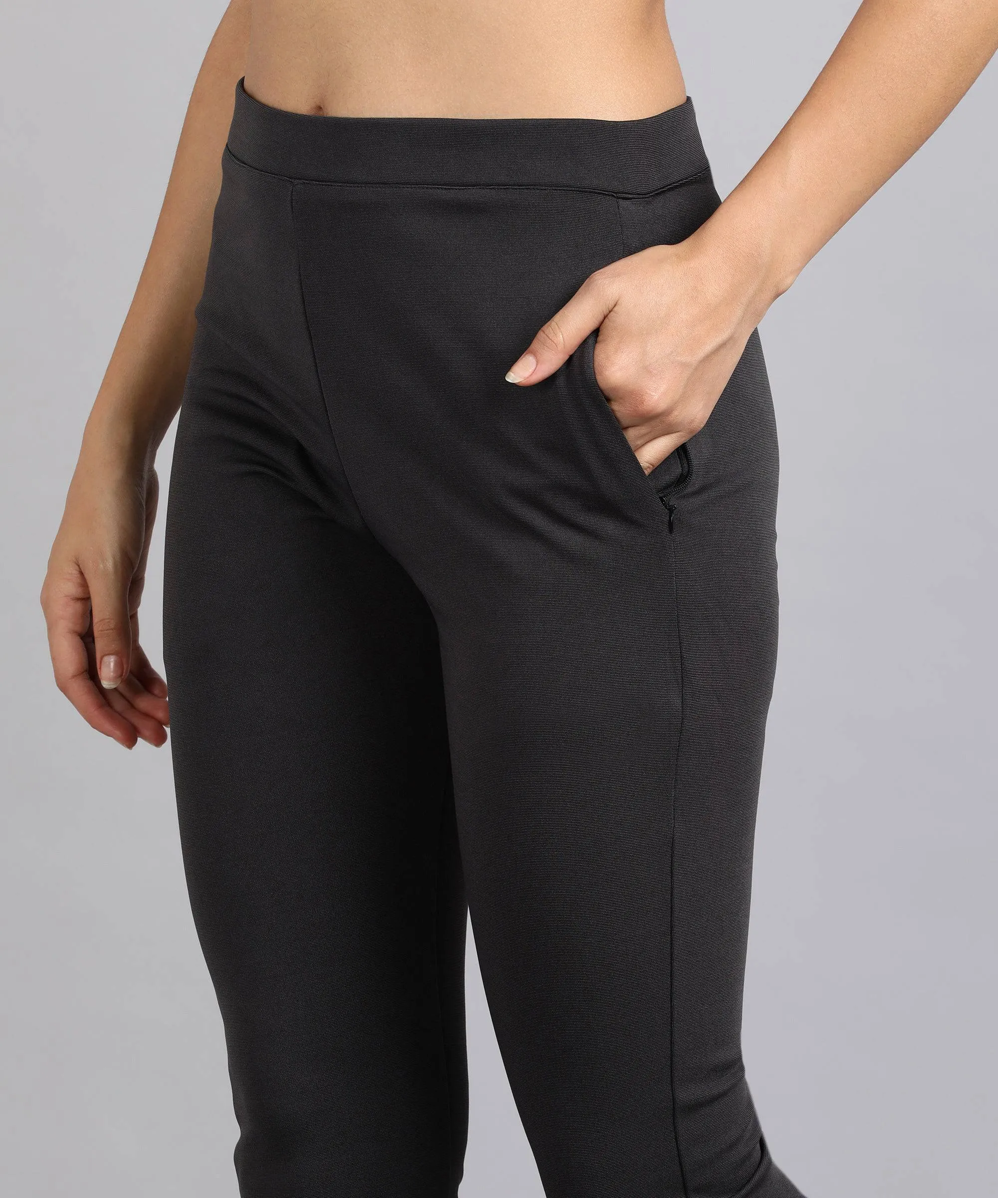 High-Waist Tapered Cigarette Trousers