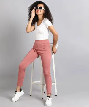 High-Waist Tapered Cigarette Trousers