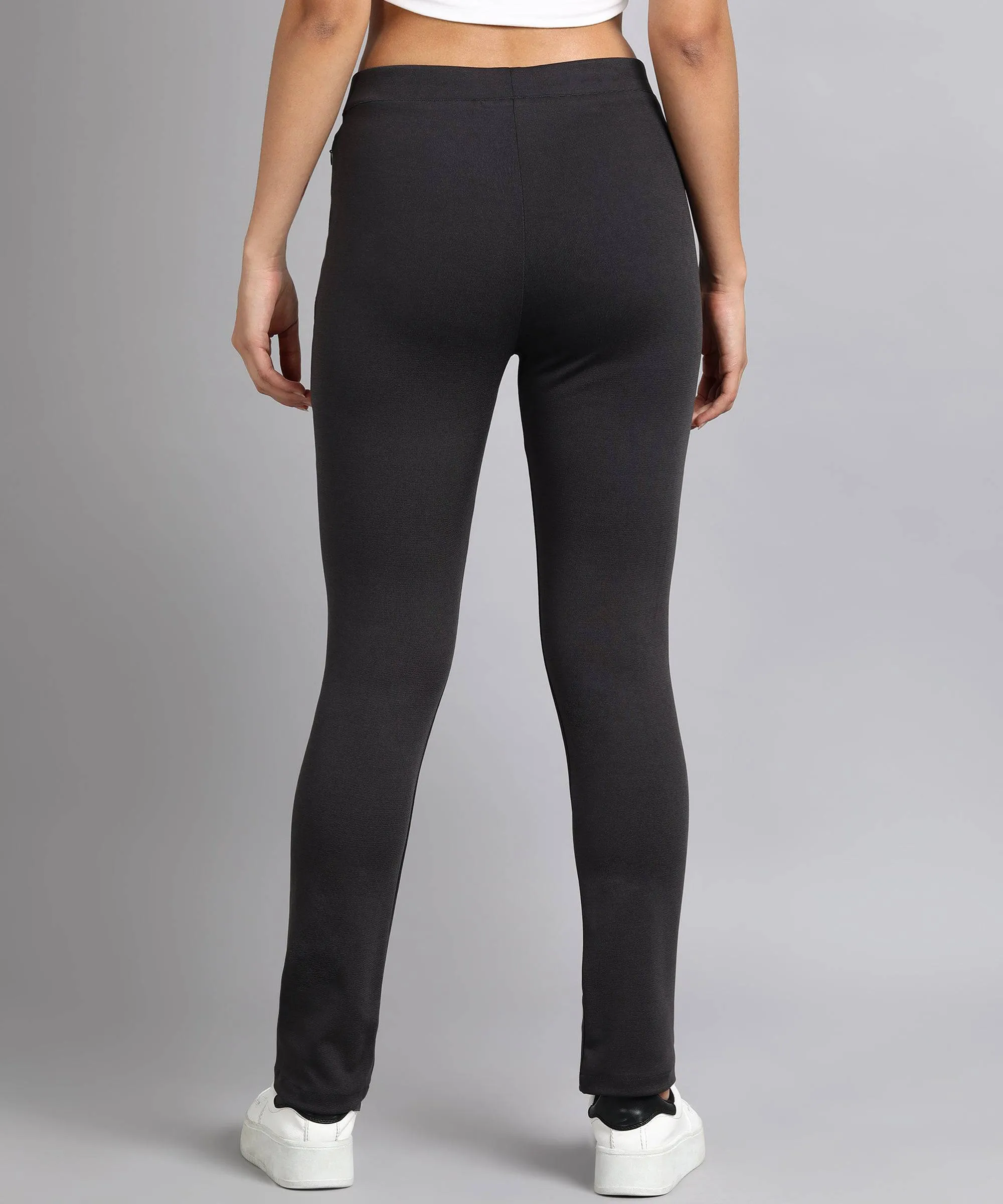 High-Waist Tapered Cigarette Trousers