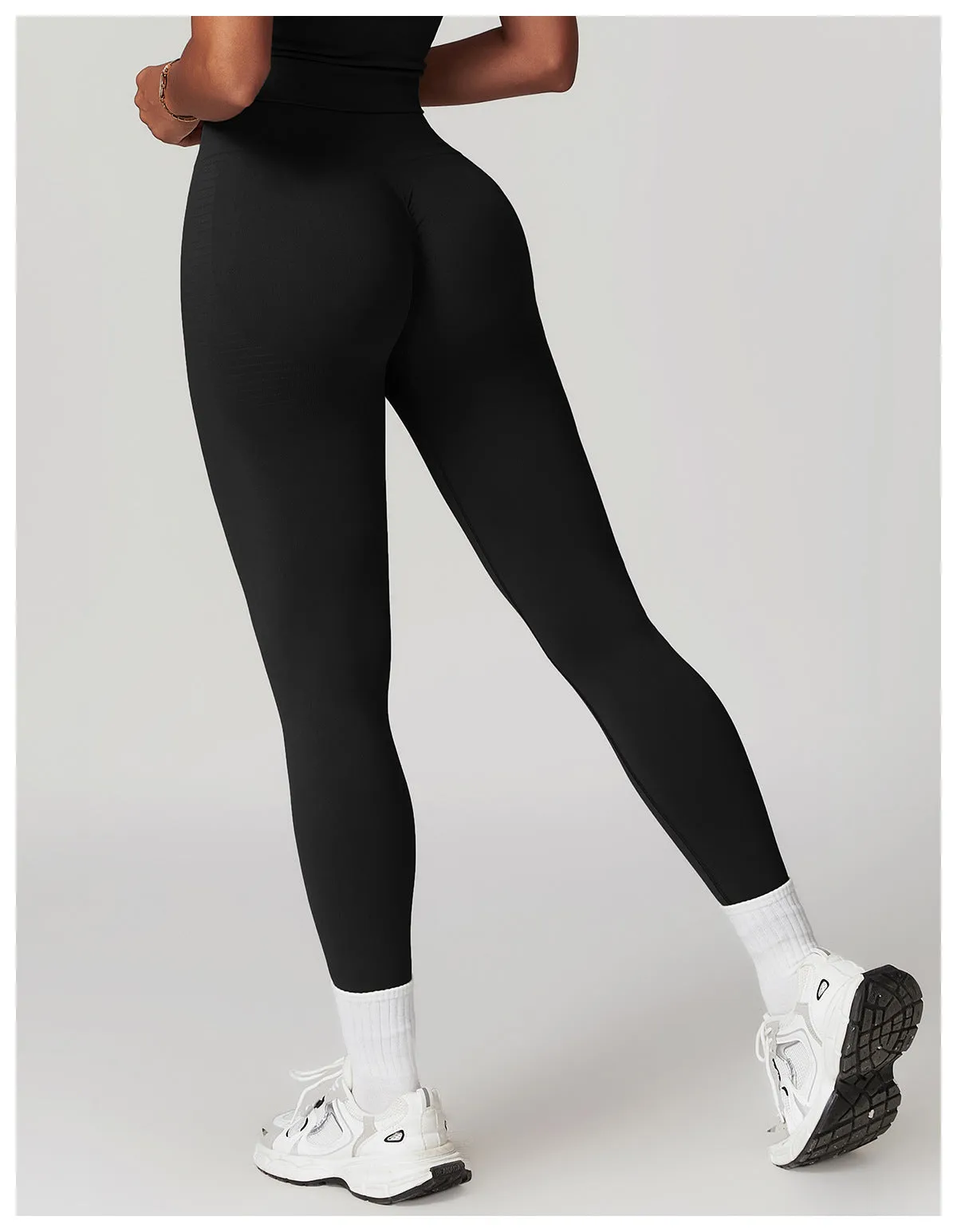 High Waist Thread Waist Yoga Pants