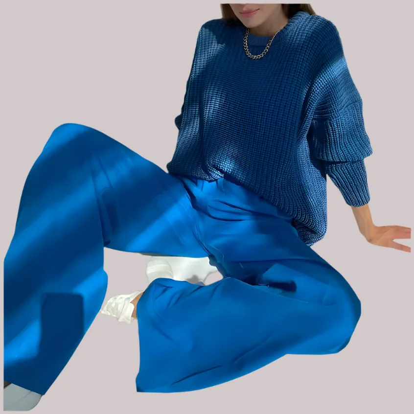 High Waist Wide Leg Casual Pants