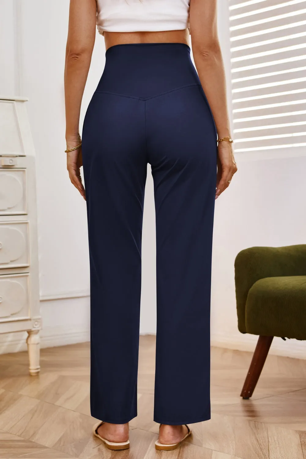 High Waist Wide Leg Pants with Pockets (7 Colors)