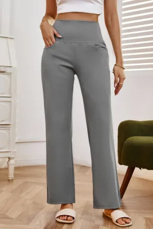 High Waist Wide Leg Pants with Pockets (7 Colors)
