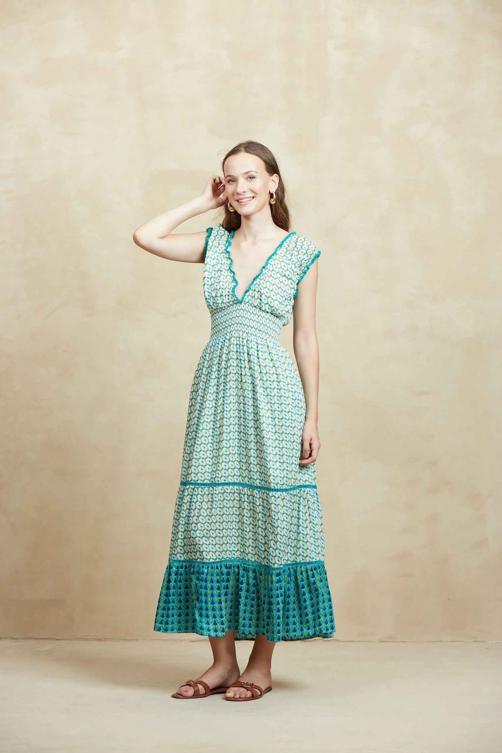 HILDA MIDI DRESS GARCON BLUE