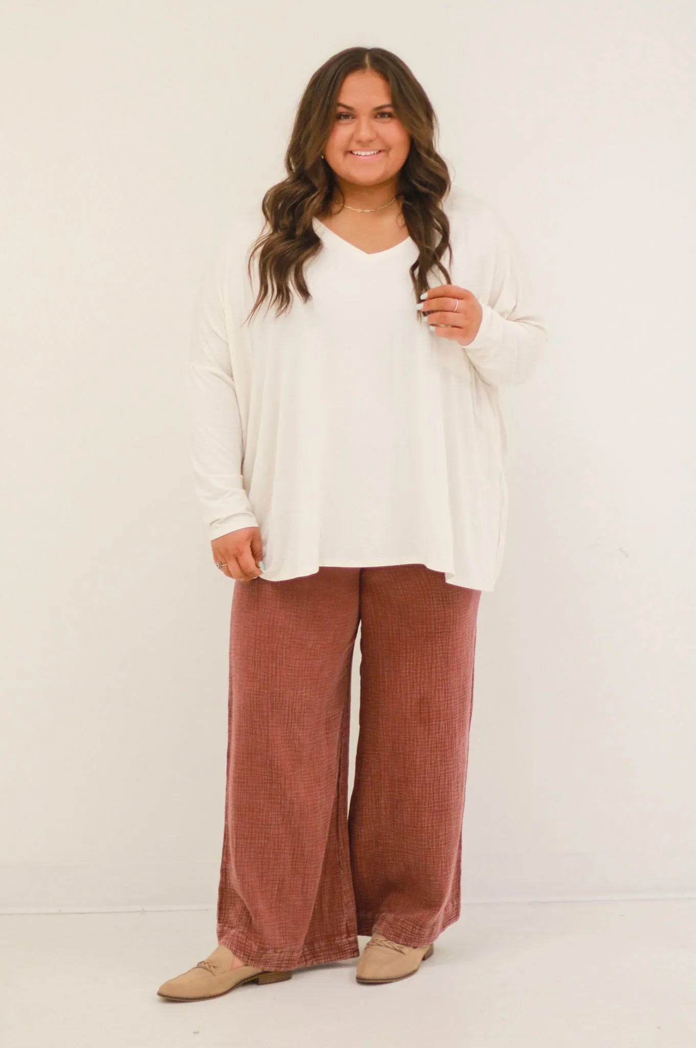 I'll Have These Mineral Wash Pants in Red Bean
