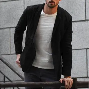 INSTOCK- Men's spring and autumn casual cotton and linen loose