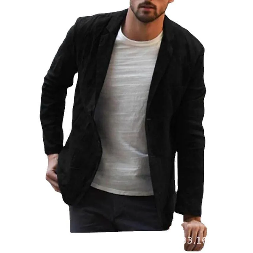 INSTOCK- Men's spring and autumn casual cotton and linen loose
