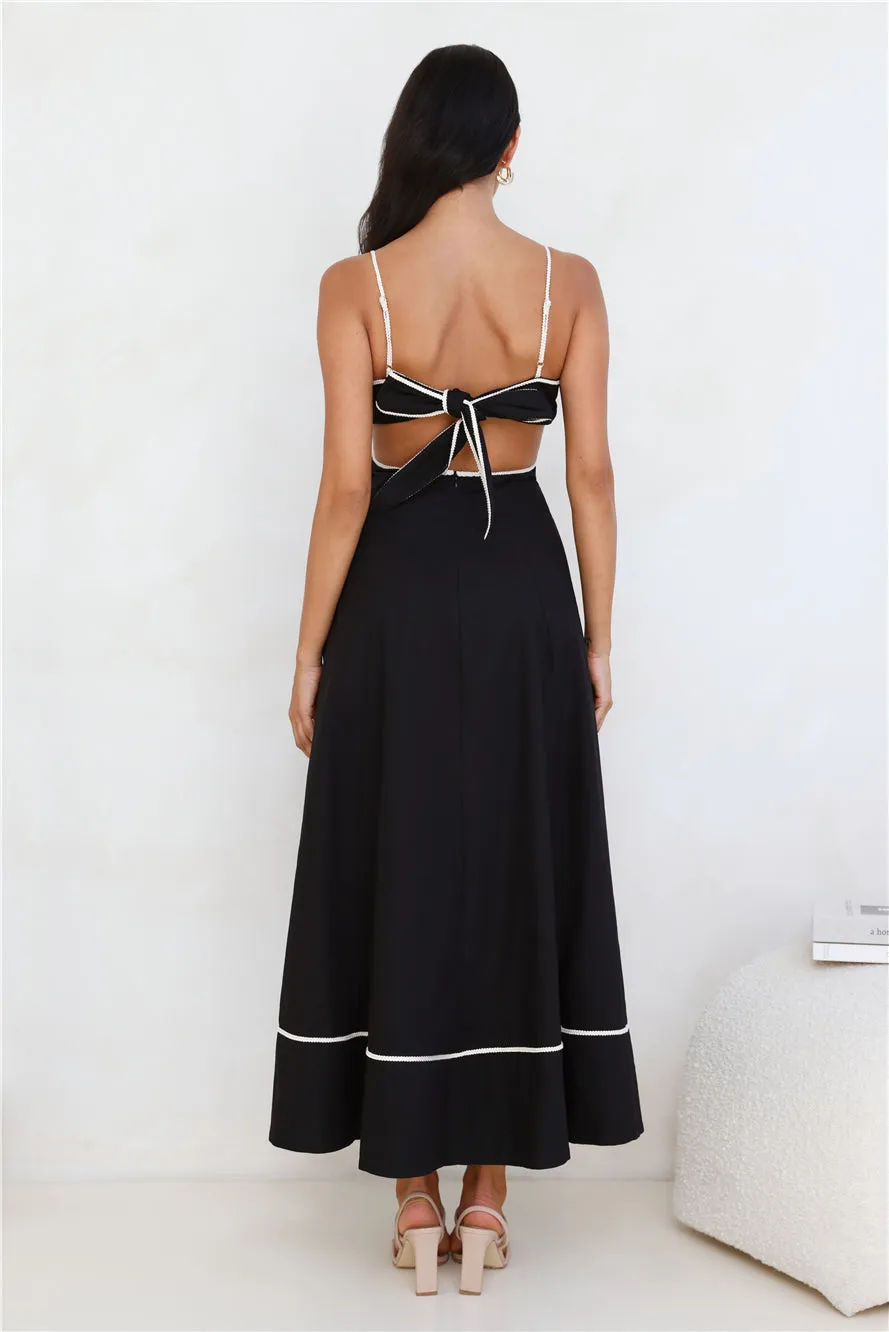 Island Dreamer Maxi Dress Black