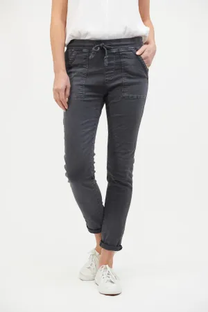 ITALIAN STAR Classic Drill Jogger - Charcoal