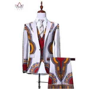 (Jacket Vest Pants)Blazers for Men 3 Piece Slim Fit Cowboy Wedding Men Suit Retro Gentleman Mens' African Clothing 6XL WYN230