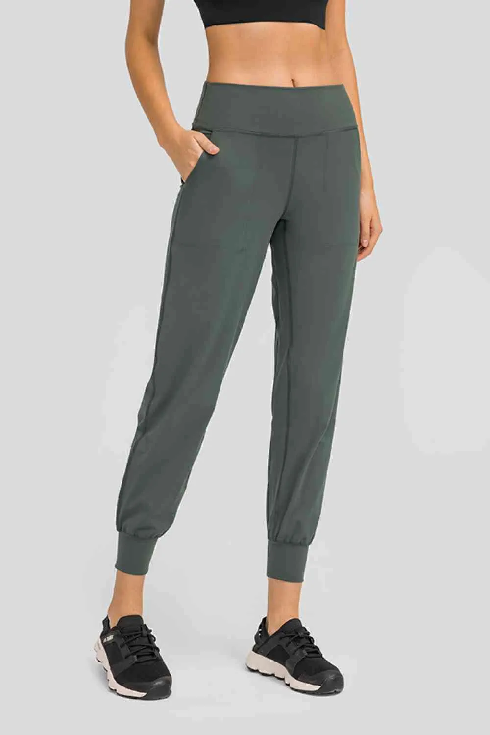 Jax Wide Waistband Slant Pocket Pants