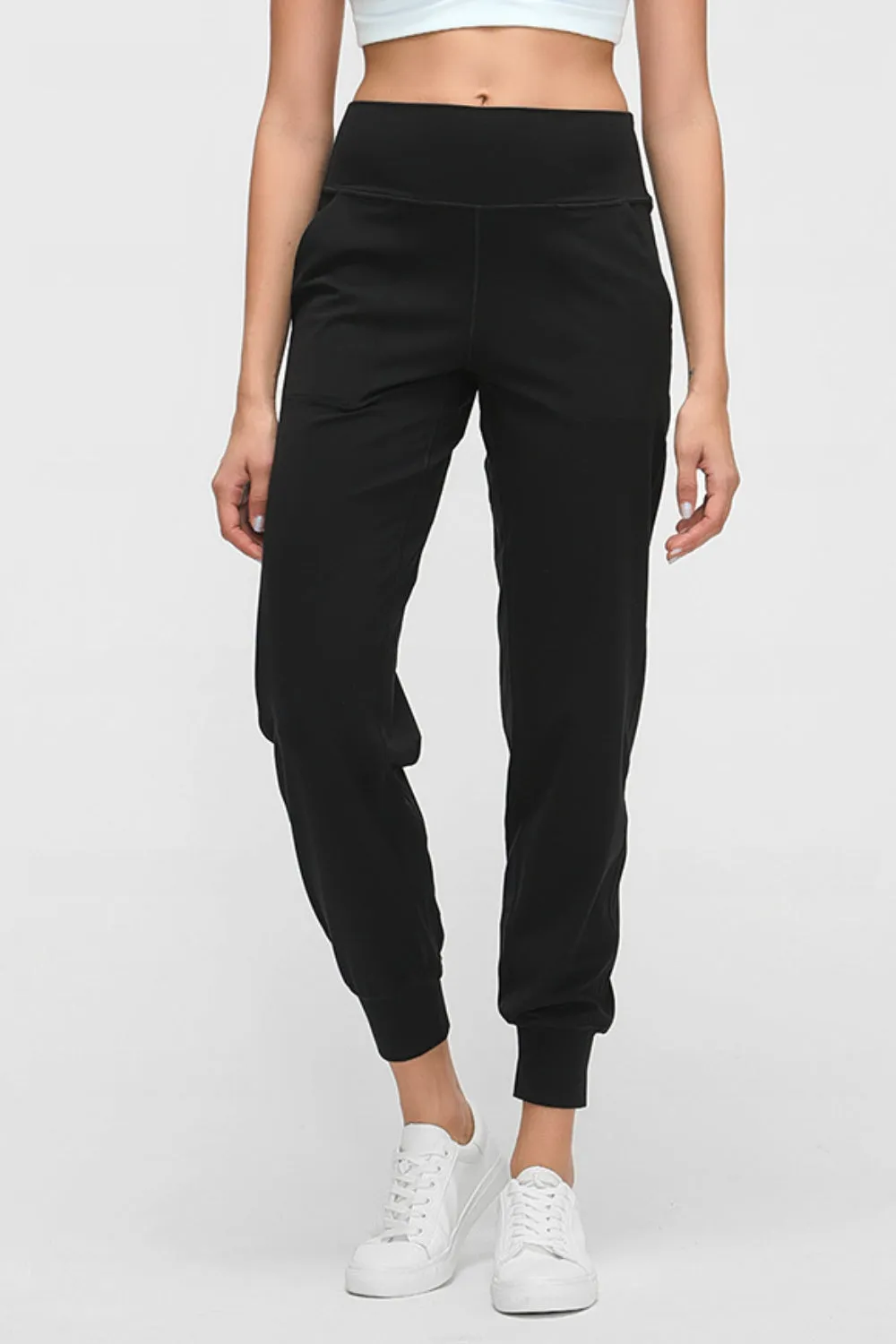 Jax Wide Waistband Slant Pocket Pants