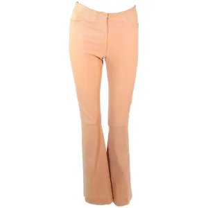 JEAN CLAUDE JITROIS Vintage Stretch Nude Leather Pants