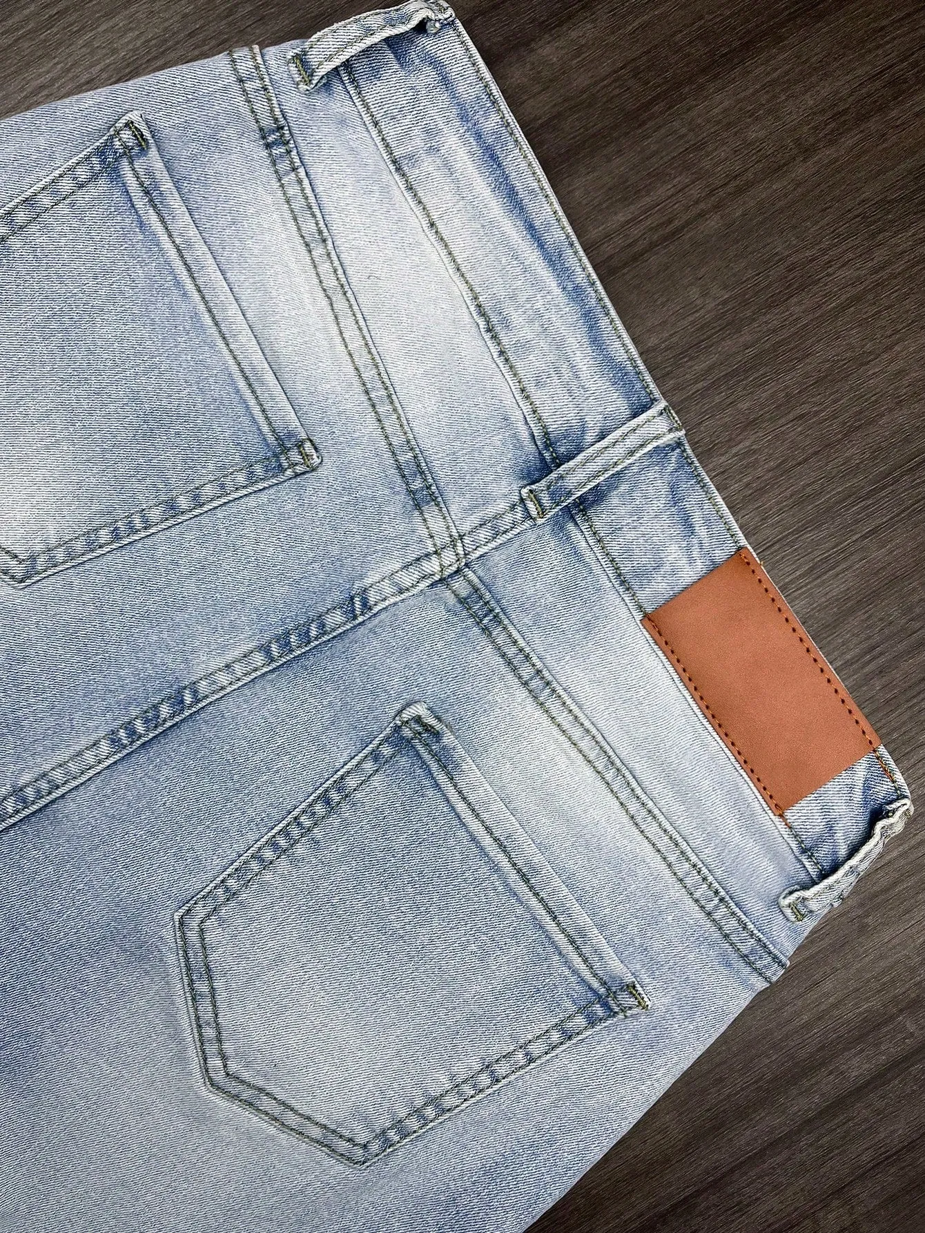 Jeans elásticos de pierna recta para mujer en Cherry Vibes