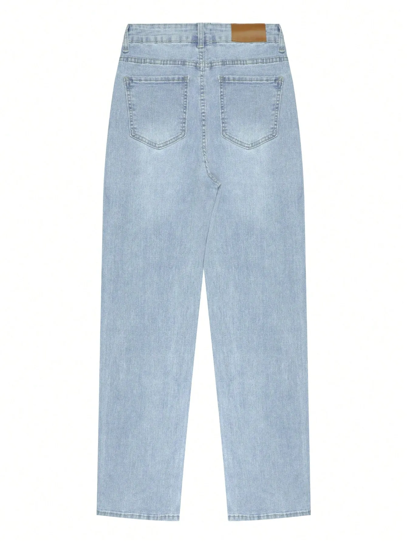 Jeans elásticos de pierna recta para mujer en Cherry Vibes