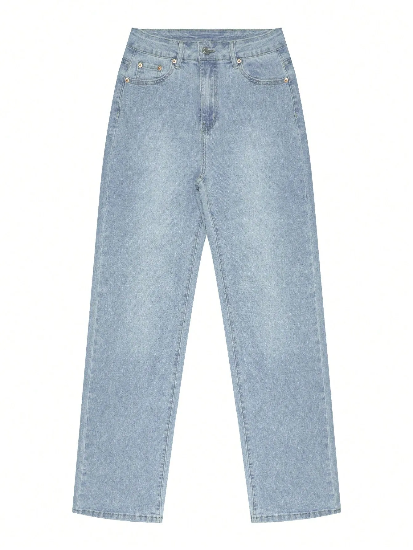Jeans elásticos de pierna recta para mujer en Cherry Vibes