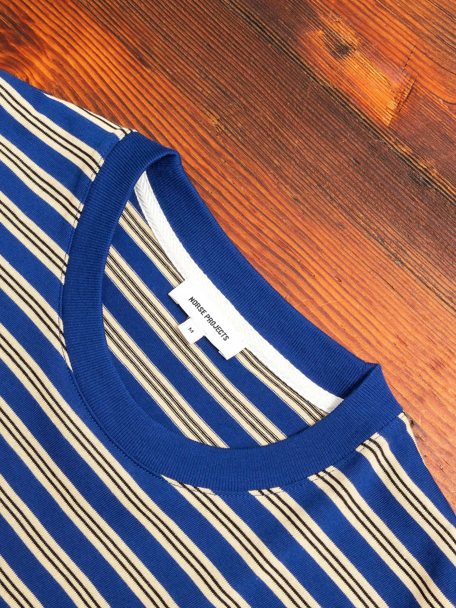 Johannes Nautical Stripe T-Shirt in Ultra Marine