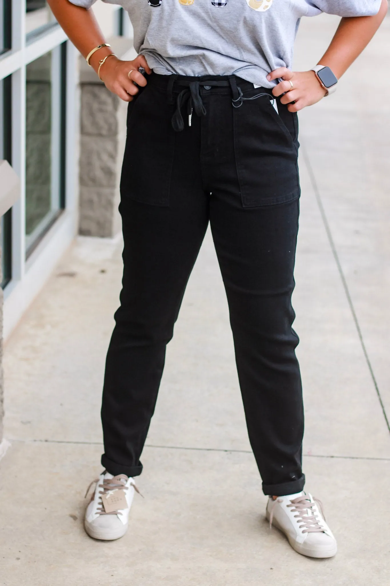 Judy Blue Joggers in Black