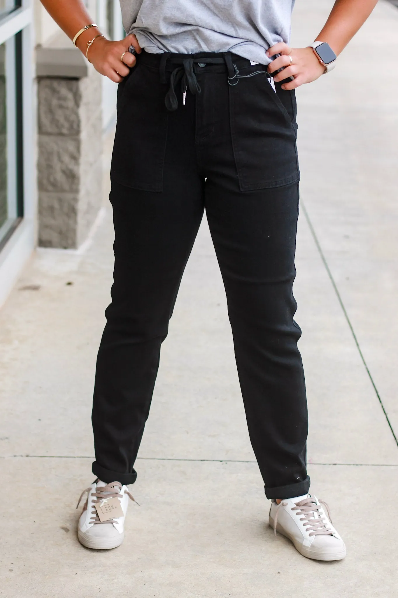 Judy Blue Joggers in Black