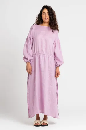 Kaspara Billowed Sleeve Maxi Dress Lilac